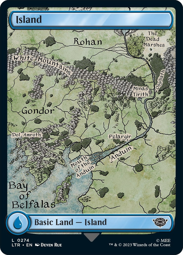Image for Island (0274) (274) [Universes Beyond: The Lord of the Rings: Tales of Middle-earth]