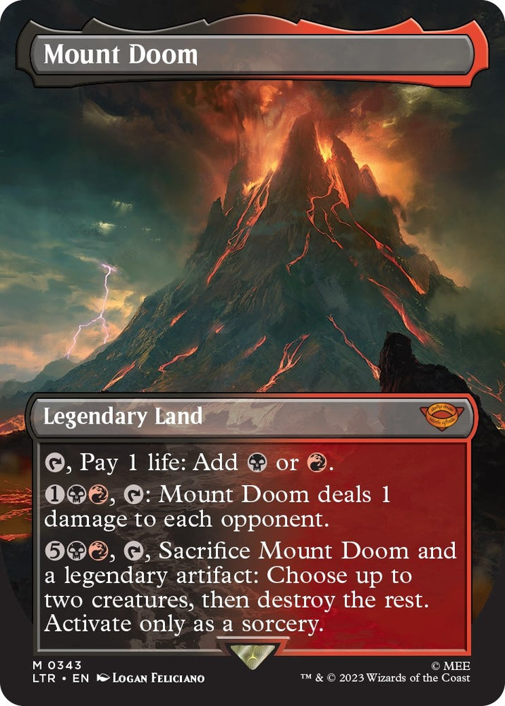 Image for Mount Doom (Borderless) (343) [Universes Beyond: The Lord of the Rings: Tales of Middle-earth]