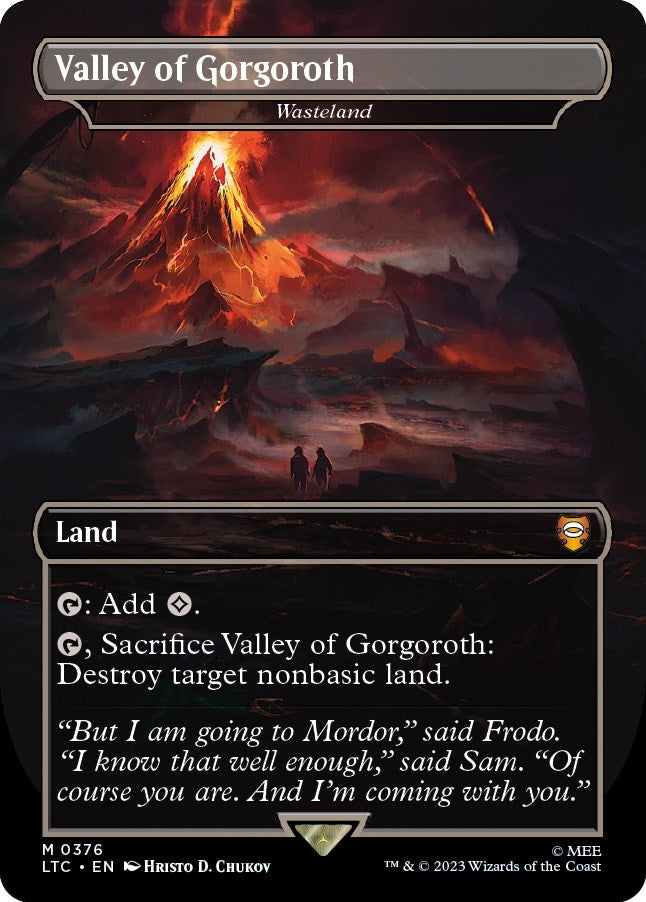 Image for Valley of Gorgoroth - Wasteland (376) [Commander: The Lord of the Rings: Tales of Middle-earth]