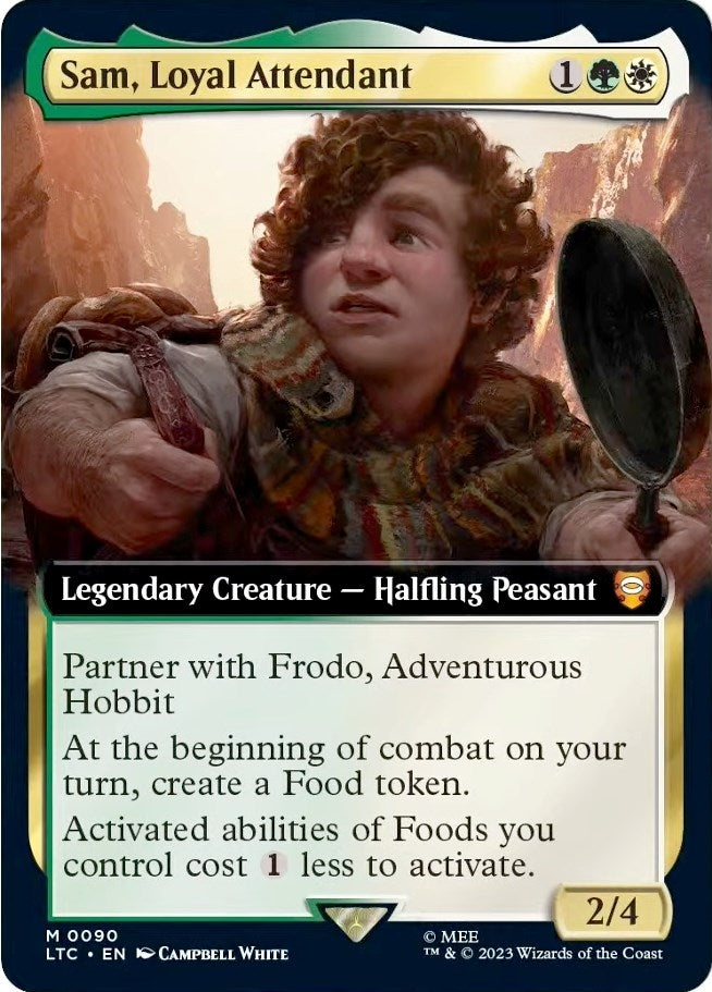 Image for Sam, Loyal Attendant (Extended Art) (90) [Commander: The Lord of the Rings: Tales of Middle-earth]