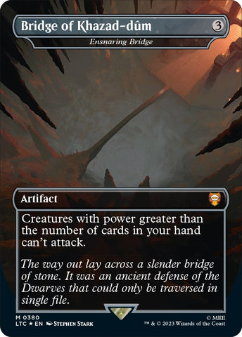 Image for Bridge of Khazad-dum - Ensnaring Bridge (Surge Foil) (380) [Commander: The Lord of the Rings: Tales of Middle-earth]