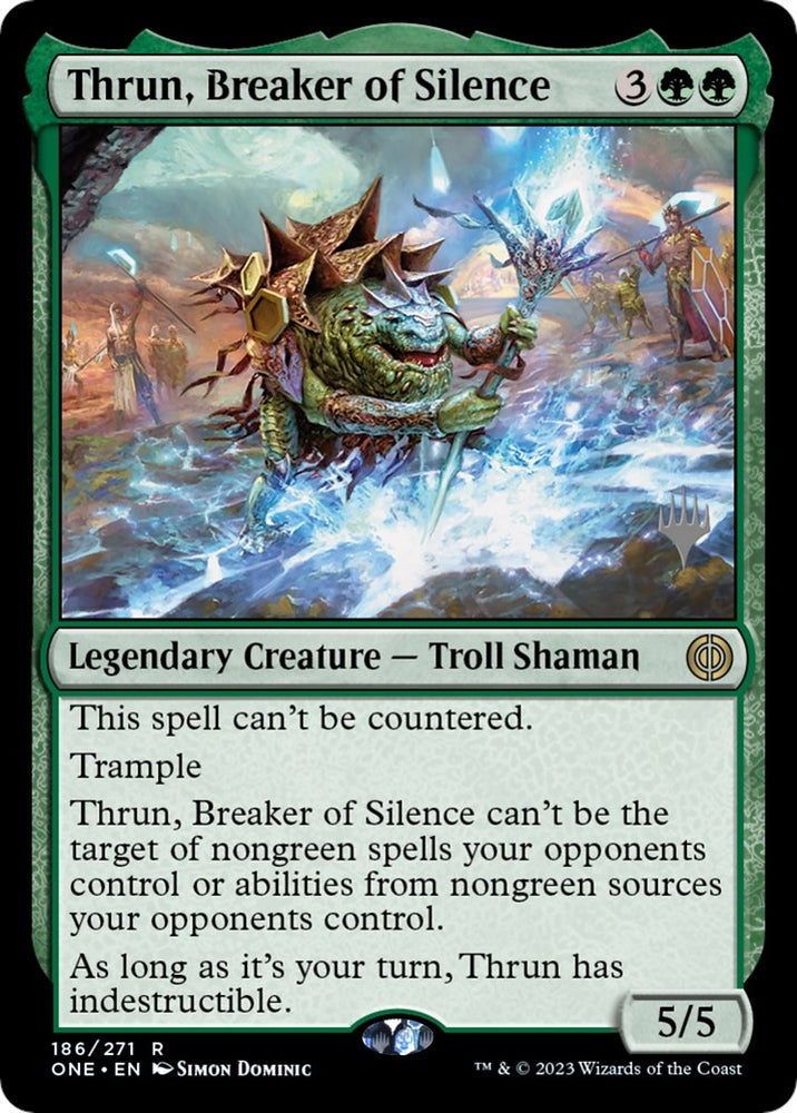 Image for Thrun, Breaker of Silence (186) [Promo Pack: Phyrexia: All Will Be One]