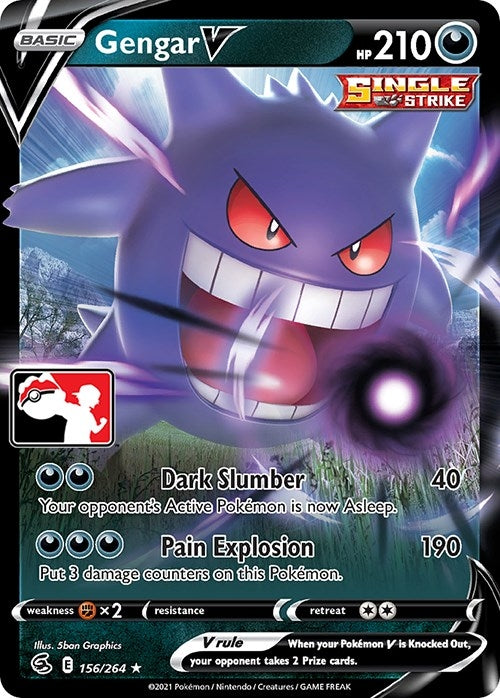 Image for Gengar V (156/264) [Prize Pack Series Cards]