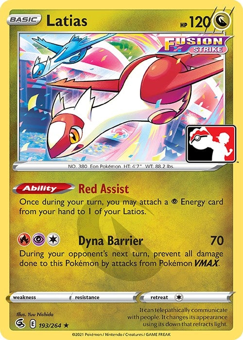 Image for Latias (193/264) [Prize Pack Series Cards]