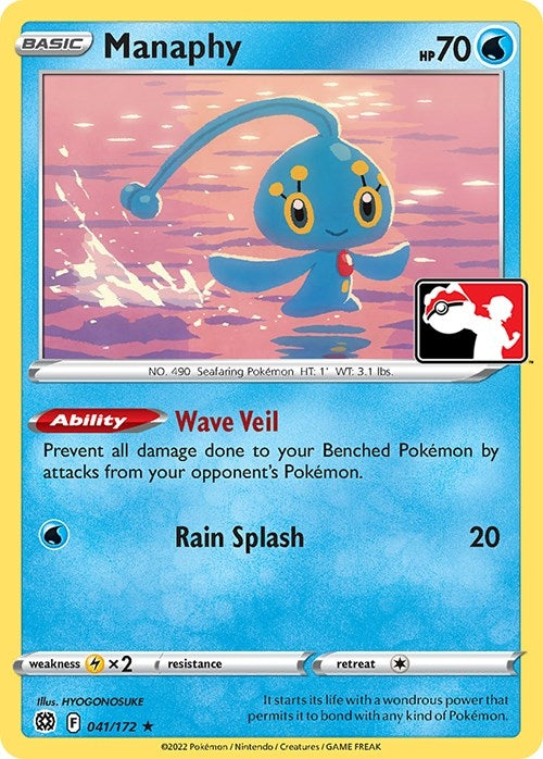 Image for Manaphy (041/172) [Prize Pack Series Cards]