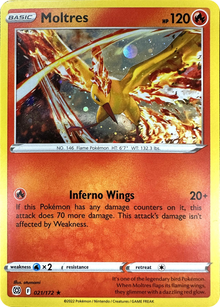Moltres (Cosmos Holo) (021/172) (Miscellaneous Cards & Products)
