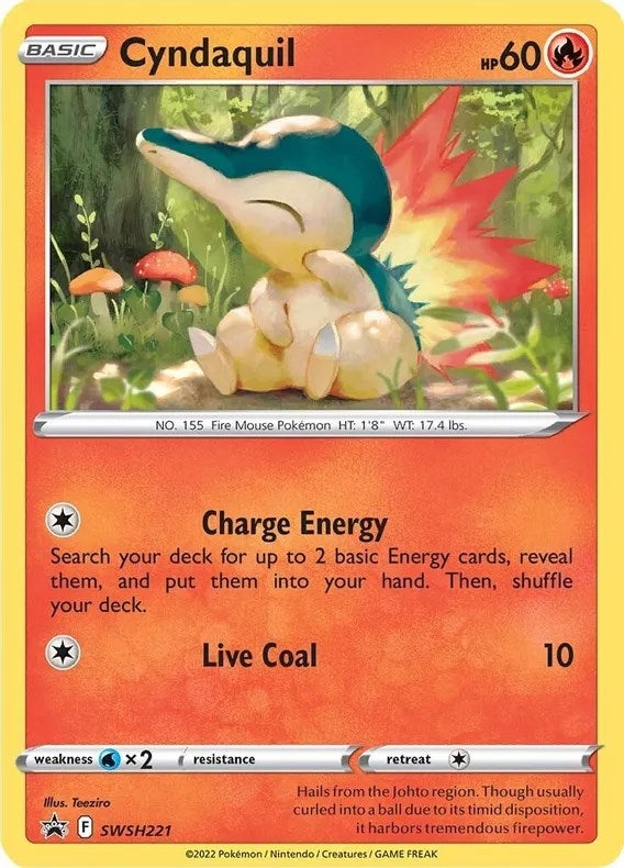 Image for Cyndaquil - SWSH221 (Cosmos Holo) (SWSH221) [SWSH: Sword & Shield Promo Cards]