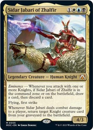 Image for Sidar Jabari of Zhalfir (5) [Commander: March of the Machine]