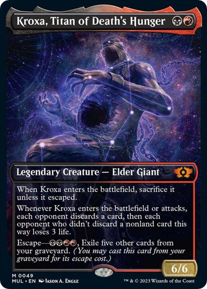 Image for Kroxa, Titan of Death's Hunger (49) [March of the Machine: Multiverse Legends]