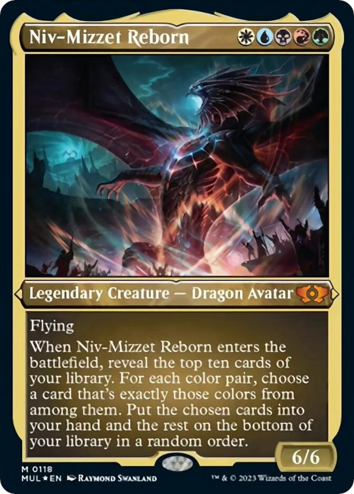 Image for Niv-Mizzet Reborn (Foil Etched) (118) [March of the Machine: Multiverse Legends]