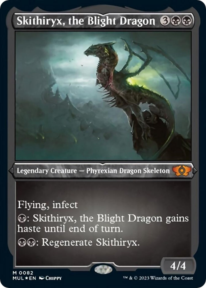 Image for Skithiryx, the Blight Dragon (Foil Etched) (82) [March of the Machine: Multiverse Legends]