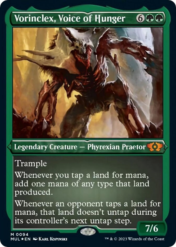 Image for Vorinclex, Voice of Hunger (Foil Etched) (94) [March of the Machine: Multiverse Legends]
