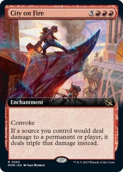 Image for City on Fire (Extended Art) (363) [March of the Machine]