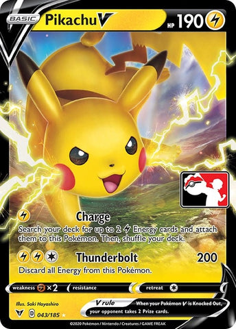 Image for Pikachu V (043/185) [Prize Pack Series Cards]