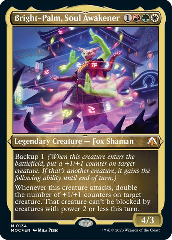 Image for Bright-Palm, Soul Awakener (Display Commander) - Thick Stock (134) [Commander: March of the Machine]