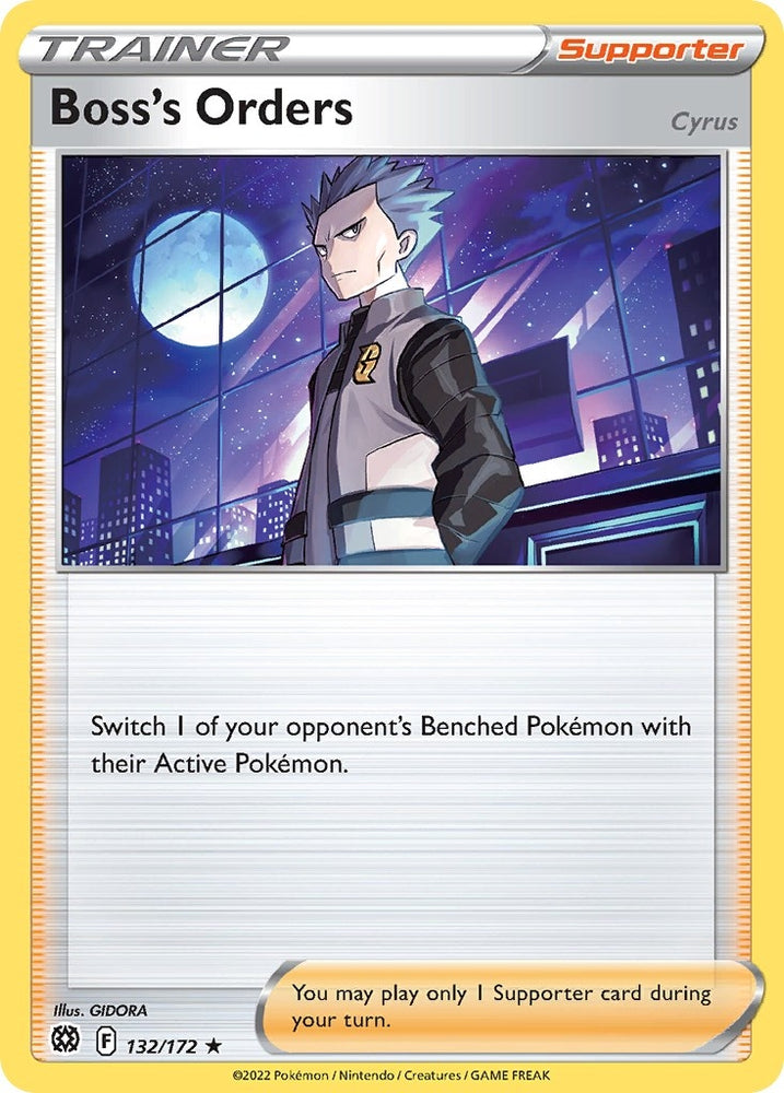 Boss's Orders (Cyrus) - 132/172 (Cosmos Holo) (132/172) (Miscellaneous Cards & Products)