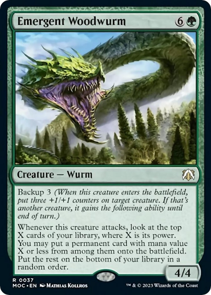 Image for Emergent Woodwurm (37) [Commander: March of the Machine]