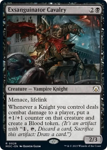 Image for Exsanguinator Cavalry (26) [Commander: March of the Machine]