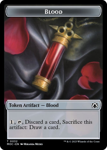 Image for Blood // Shapeshifter Double-sided Token (32 // 12) [Commander: March of the Machine]