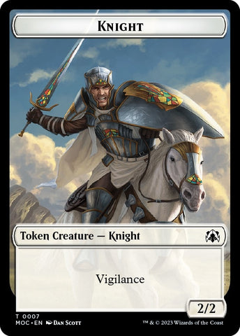 Image for Knight (7) // Spirit (14) Double-sided Token (14 // 7) [Commander: March of the Machine]