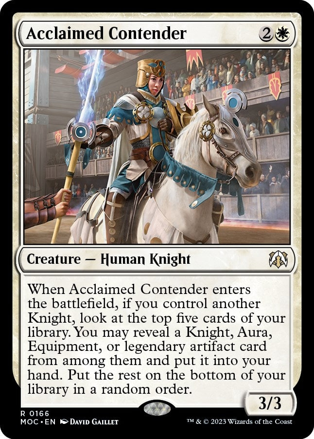 Image for Acclaimed Contender (166) [Commander: March of the Machine]