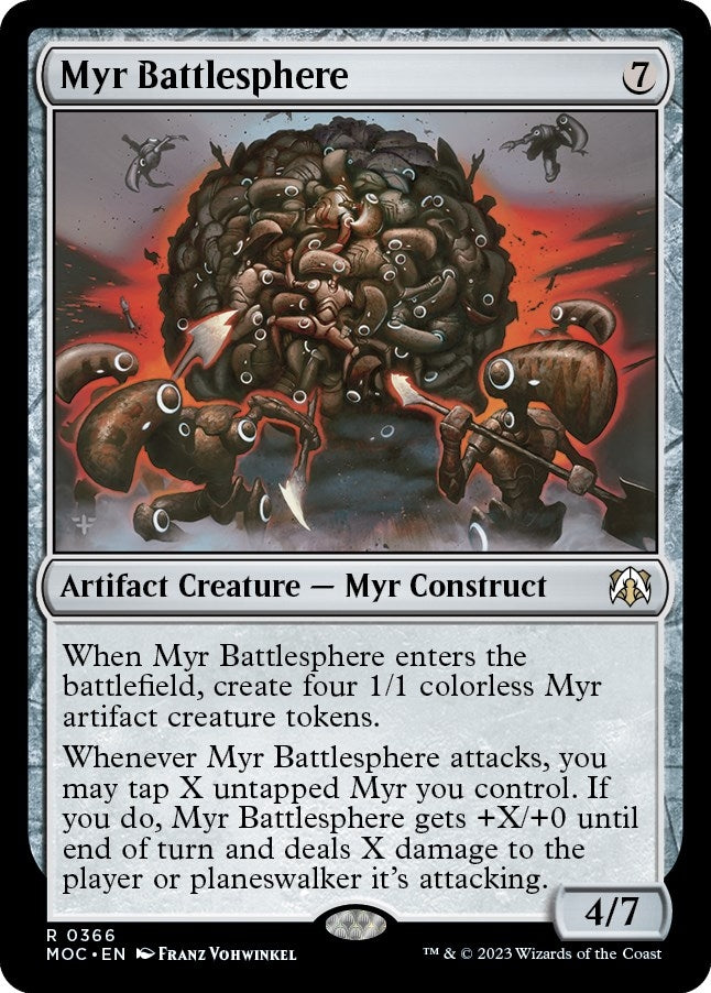 Image for Myr Battlesphere (366) [Commander: March of the Machine]