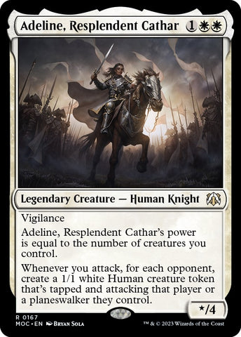 Image for Adeline, Resplendent Cathar (167) [Commander: March of the Machine]