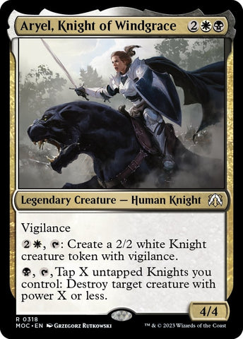 Image for Aryel, Knight of Windgrace (318) [Commander: March of the Machine]