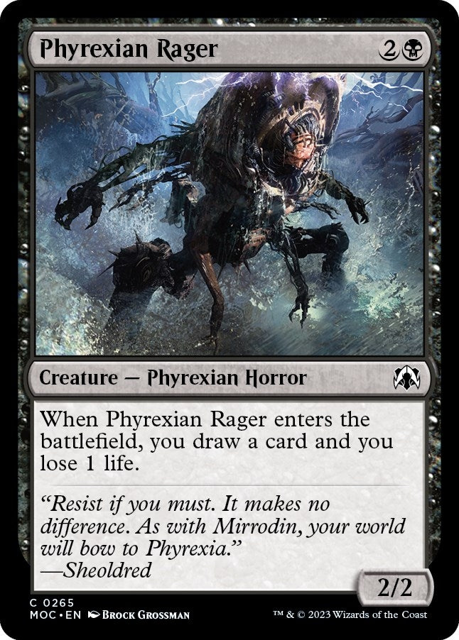 Image for Phyrexian Rager (265) [Commander: March of the Machine]