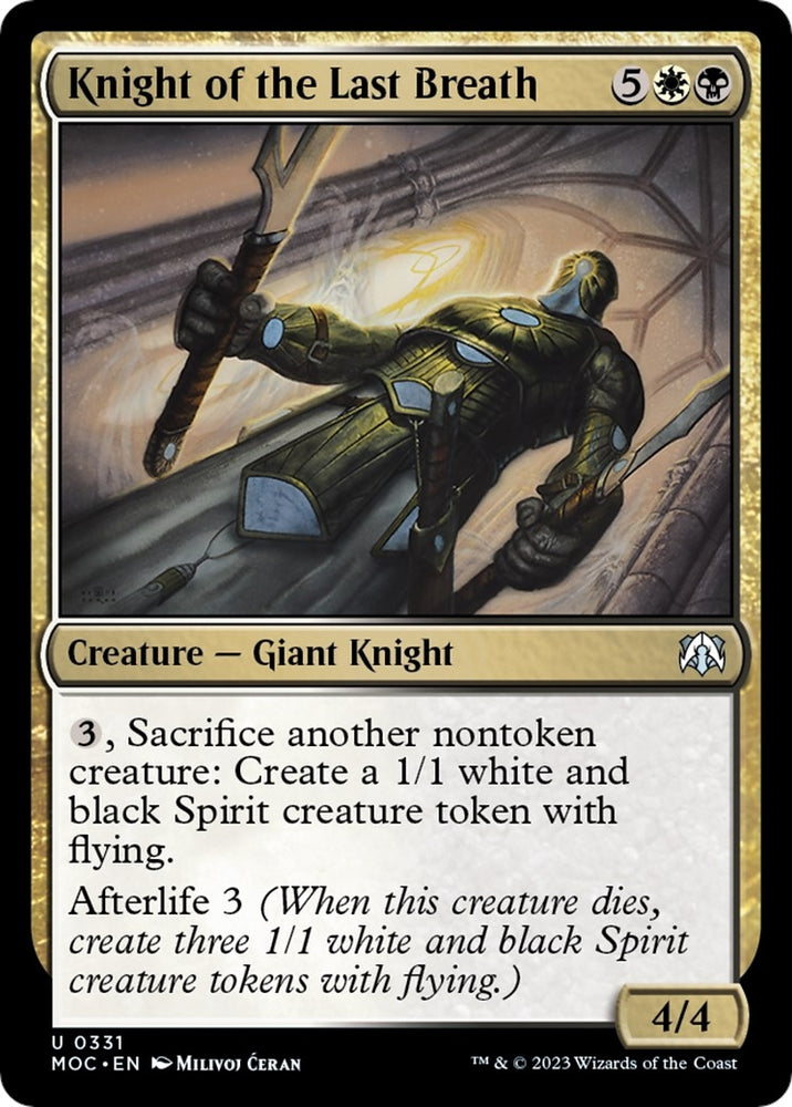 Image for Knight of the Last Breath (331) [Commander: March of the Machine]