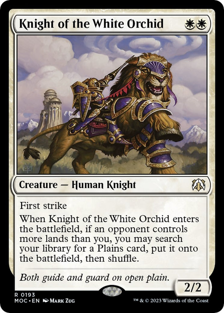 Image for Knight of the White Orchid (193) [Commander: March of the Machine]
