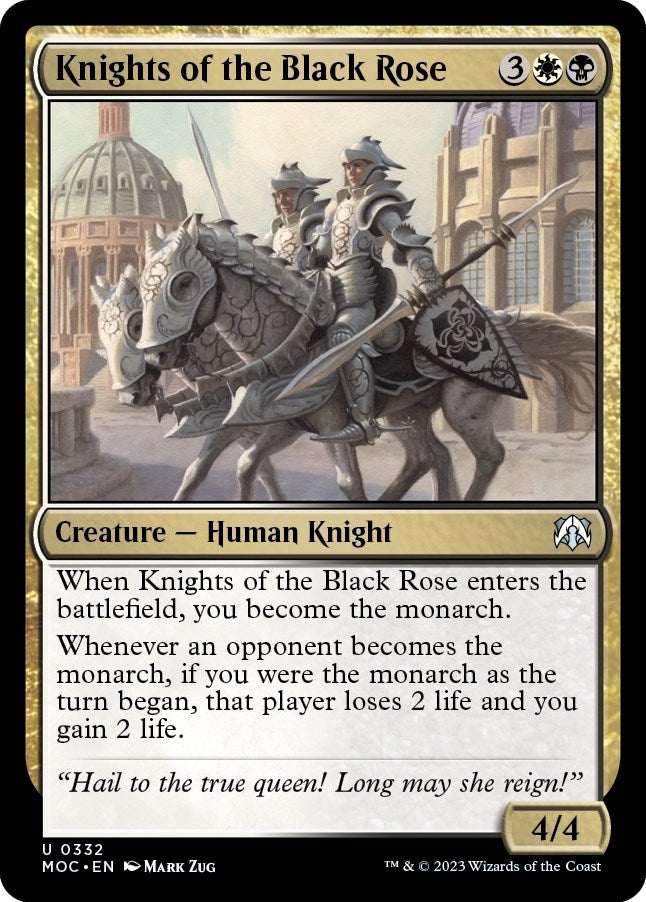 Image for Knights of the Black Rose (332) [Commander: March of the Machine]