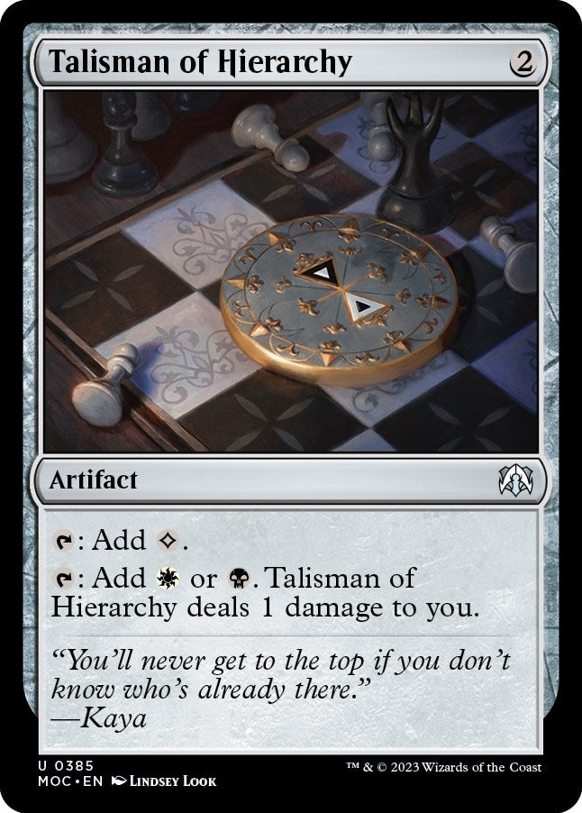 Image for Talisman of Hierarchy (385) [Commander: March of the Machine]