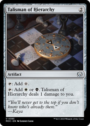 Image for Talisman of Hierarchy (385) [Commander: March of the Machine]