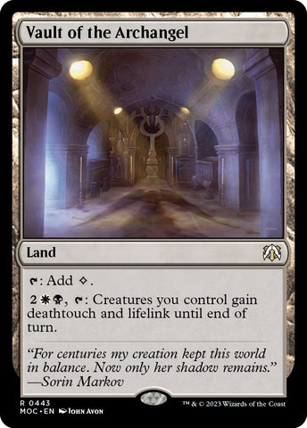 Image for Vault of the Archangel (443) [Commander: March of the Machine]