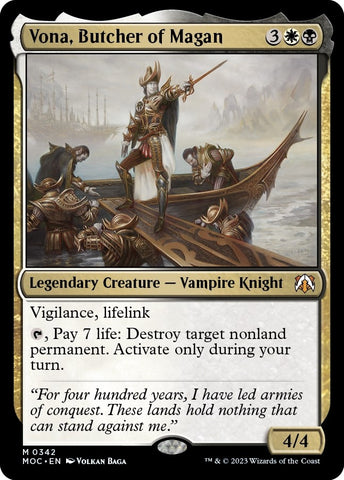 Image for Vona, Butcher of Magan (342) [Commander: March of the Machine]