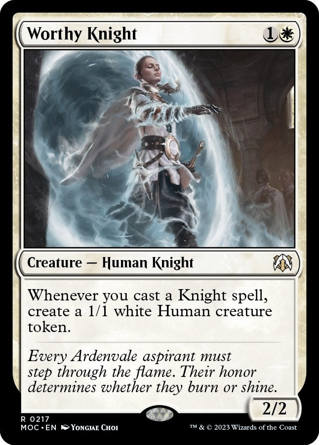 Image for Worthy Knight (217) [Commander: March of the Machine]