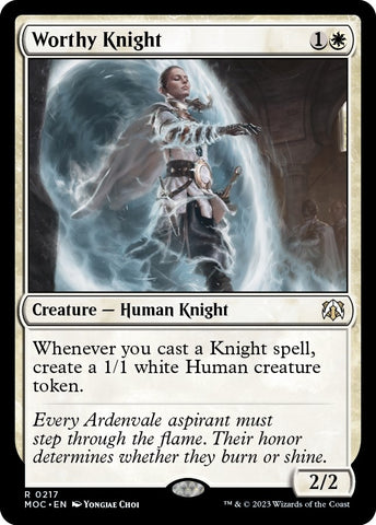 Image for Worthy Knight (217) [Commander: March of the Machine]