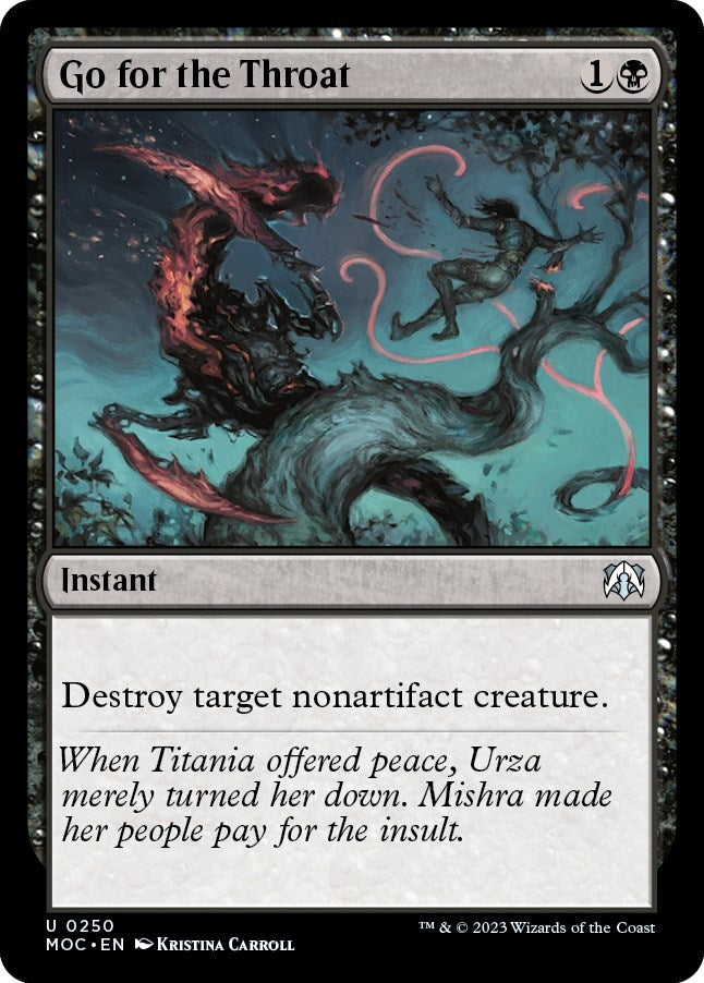 Image for Go for the Throat (250) [Commander: March of the Machine]