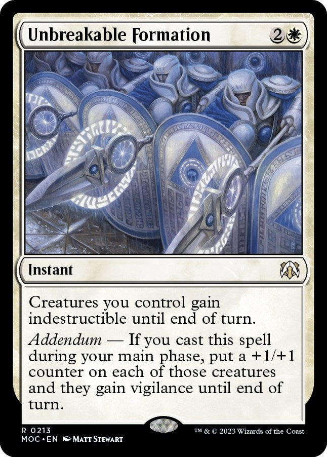 Image for Unbreakable Formation (213) [Commander: March of the Machine]