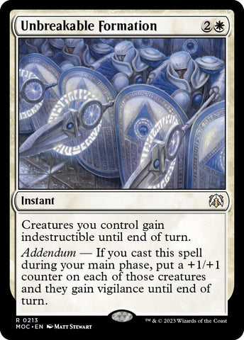 Image for Unbreakable Formation (213) [Commander: March of the Machine]
