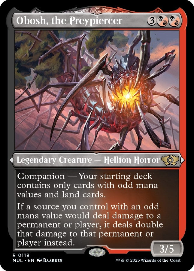 Image for Obosh, the Preypiercer (Foil Etched) (119) [March of the Machine: Multiverse Legends]