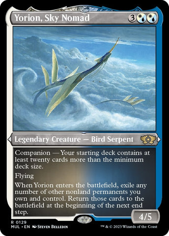 Image for Yorion, Sky Nomad (Foil Etched) (129) [March of the Machine: Multiverse Legends]