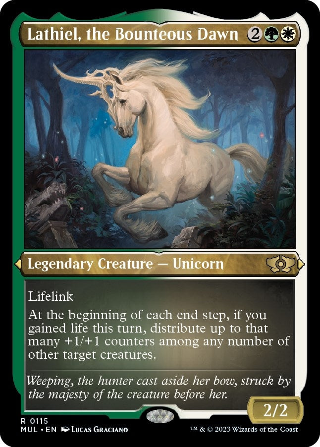 Image for Lathiel, the Bounteous Dawn (Foil Etched) (115) [March of the Machine: Multiverse Legends]