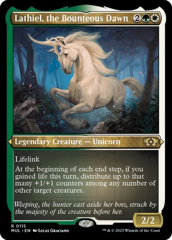 Image for Lathiel, the Bounteous Dawn (Foil Etched) (115) [March of the Machine: Multiverse Legends]
