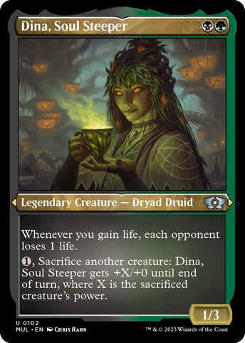 Image for Dina, Soul Steeper (Foil Etched) (102) [March of the Machine: Multiverse Legends]