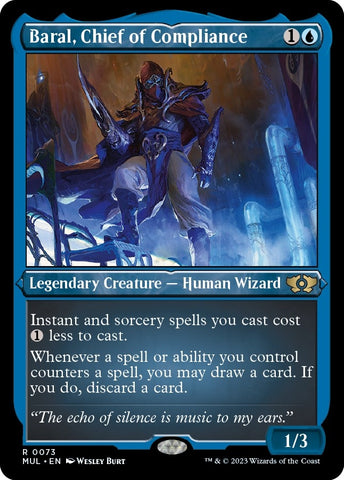 Image for Baral, Chief of Compliance (Foil Etched) (73) [March of the Machine: Multiverse Legends]
