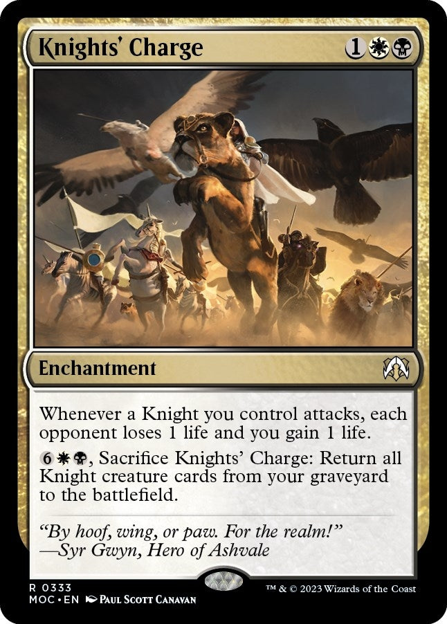 Image for Knights' Charge (333) [Commander: March of the Machine]