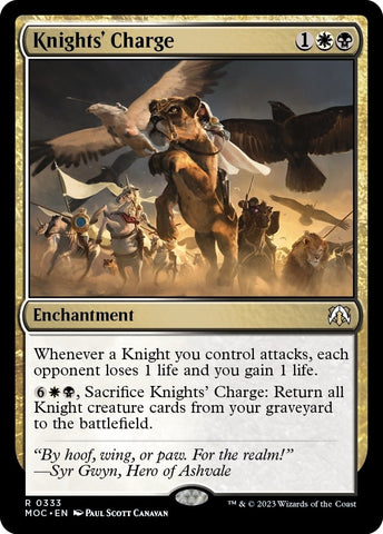 Image for Knights' Charge (333) [Commander: March of the Machine]