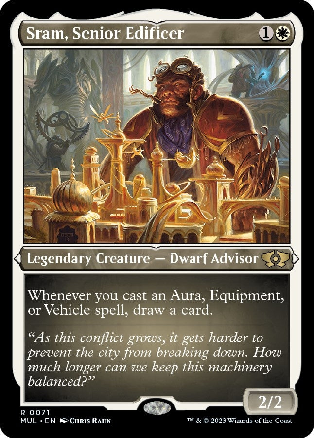 Image for Sram, Senior Edificer (Foil Etched) (71) [March of the Machine: Multiverse Legends]
